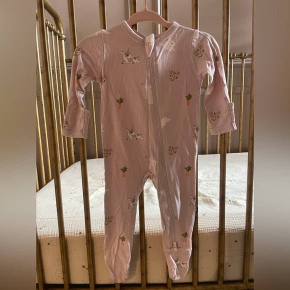 Kyte Baby Zipper PJ Easter Aloe Chick (green chicks)&Blush Rabbit (pink bunnies) - Picture 6 of 15